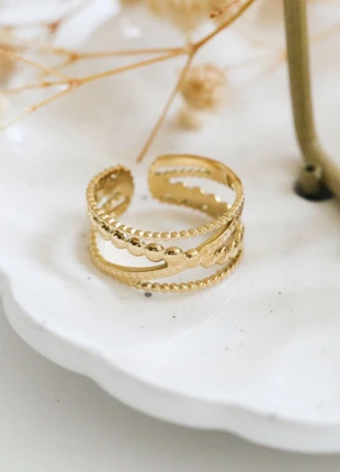 Bague en acier inoxydable ajustable résiste à l’eau, marque: Tendency, état: Très bon état, taille: Ajustable, 6,90 €, 7,95 € Protection acheteurs incluse