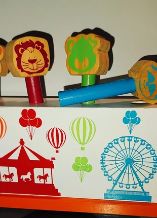 Pop up animaux du cirque sauteurs en bois atmosphera, marque: Atmosphera, état: Très bon état, taille: 12-18 mois / 80 cm, 3,50 €, 4,38 € Protection acheteurs incluse