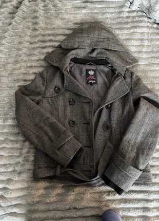 Veste Jennifer vintage gris chiné à capuche – taille M/L, brand: Jennifer, condizioni: Ottime, taglia: L / IT 44 / EU 40, €25.00, €26.95 include la Protezione acquisti