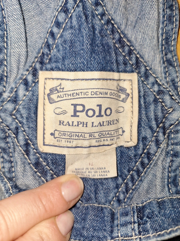 Jeansowa spodnica na szelkach Ralph Lauren 2