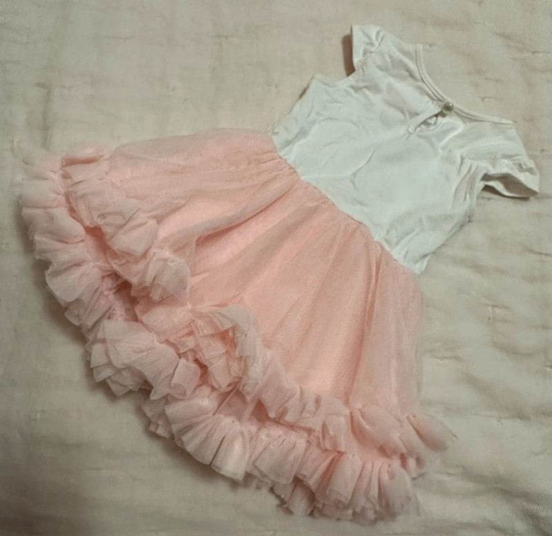 Baby Dress with tulle 0-3mo 3