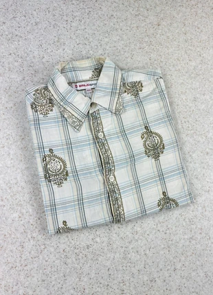 GPH183 - Chemisette chemise hawaïenne vintage manches courtes motifs été tropical vacances M homme, merk: Vintage Dressing, staat: Heel goed, maat: M, € 14,00, € 15,40 inclusief Kopersbescherming Pro