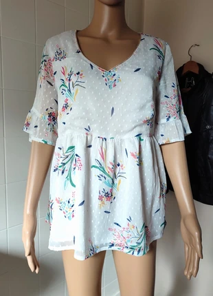 Blouse transparente a motif floral et plumetis. Blancheporte.
Taille 38, brand: Blancheporte, condition: Very good, size: M / 38 / 10, €3.00, €3.85 includes Buyer Protection Pro