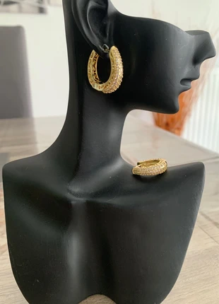Boucles d’oreilles tendances chics et dorées, brand: Tendance, condition: Very good, €8.90, €10.05 includes Buyer Protection Pro