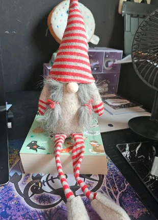 Gestreepte zittende kabouter flying tiger, marque: Flying Tiger, état: Très bon état, 3,00 €, 3,85 € Protection acheteurs incluse