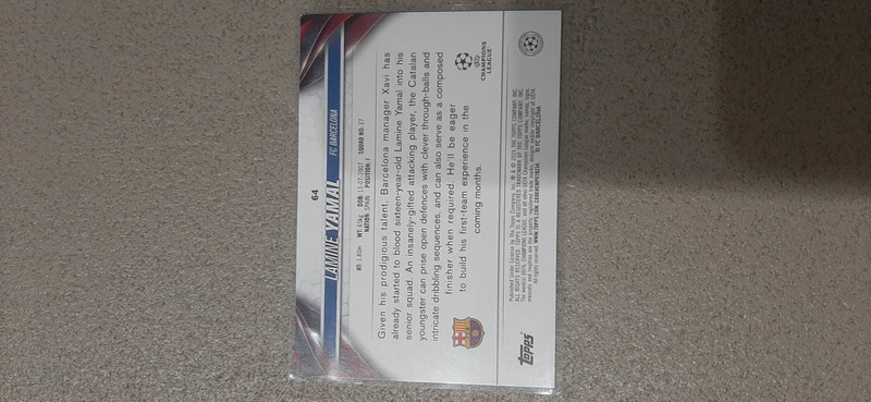 Topps Uefa Club competition 2024 YAMAL 2