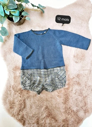 Barboteuse carreaux Mango 12 mois, marque: Mango, état: Très bon état, taille: 9-12 mois / 74 cm, 7,50 €, 8,58 € Protection acheteurs (Pro) incluse