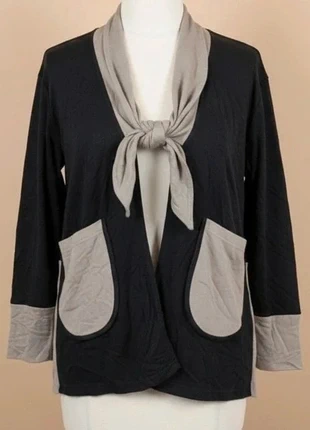 Cardigan Noir & gris ouvert à Col Noué – Taille 46 -; Neuf avec étiquette, marke: Tendance, zustand: Neu, mit Etikett, größe: XXXL / 46 / 18, 6,90 €, 7,95 € inklusive Vinted-Käuferschutz