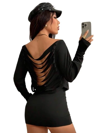 Pull avec épaule dénudée et dos, marque: Aesthetic, état: Neuf sans étiquette, taille: S / 36 / 8, 28,00 €, 30,10 € Protection acheteurs incluse