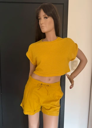 Ensemble short taille 36 et crop Top jaune taille S, marca: La Redoute, estado: Nuevo sin etiquetas, tamaño: S / 36 / 8, 9,00 €, 10,15 € Protección al comprador incluida