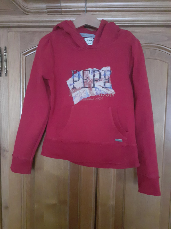 Sudadera granate Niña Pepe Jeans 1