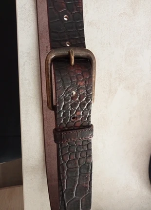 Cintura in pelle artigianale coccodrillo, marque: Made In Italy, état: Neuf sans étiquette, taille: 95 cm, 15,00 €, 16,45 € Protection acheteurs incluse