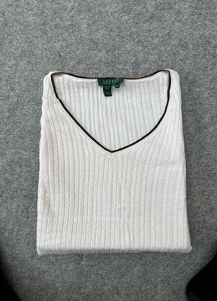 Pull torsadé , Ralph Lauren , Blanc , Taille 3XL ,        141062, brand: Ralph Lauren, condition: Very good, size: XXXL / 46 / 18, €25.00, €26.95 includes Buyer Protection Pro