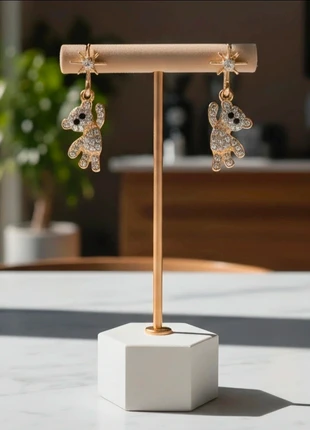 Dazzling Crystal Dog/Bear Drop Earrings - Oliver Bonas, brand: Oliver Bonas, condition: Very good, £12.99, £14.34 includes Buyer Protection