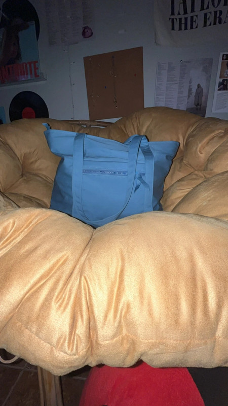 Blue Large Tote Bag 1