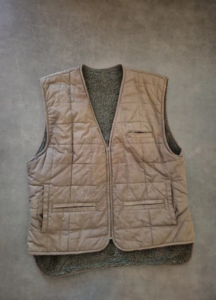 Gilet vintage workwear matelassée reversible sherpa, marque: WORKWEAR, état: Bon état, taille: XL, 16,00 €, 17,50 € Protection acheteurs incluse