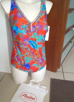 Anita maillot de bain multicolore 110D décolleté cœur volanté, marca: Anita, estado: Nuevo con etiquetas, tamaño: 4XL / 48 / 20, 59,90 €, 63,60 € Protección al comprador Pro incluida