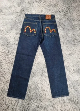 Jean Vintage "Evisu Smile Embroidery" Large Baggy Japanese Streetwear Denim Selvedge 2000’s, brand: Evisu, condizioni: Ottime, taglia: IT 42 | W32, €150.00, €158.20 include la Protezione acquisti Pro