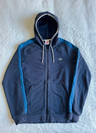 Veste à capuche zippée logo brodé Lacoste LIVE / Bleu marine / Taille M Homme, marca: Lacoste, estado: Muito bom, tamanho: M, €33.00, €35.35 inclui Proteção do Comprador