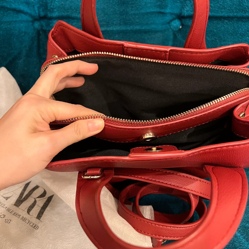 Red mini bag zara sale