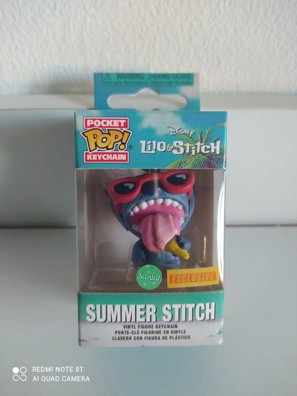 FUNKO POP POCKET KEYCHAIN DISNEY STITCH SUMMER EXCLUSIVE