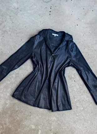 Vintage Black Satin Long Sleeve Shirt, marque: Preston York, état: Très bon état, taille: L / 40 / 12, 13,50 €, 14,88 € Protection acheteurs incluse