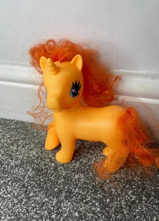Yellow Plastic Toy Pony Horse with Faux Hair, brand: ARGOS, condition: Very good, size: One size, £1.00, £1.38 includes Buyer Protection