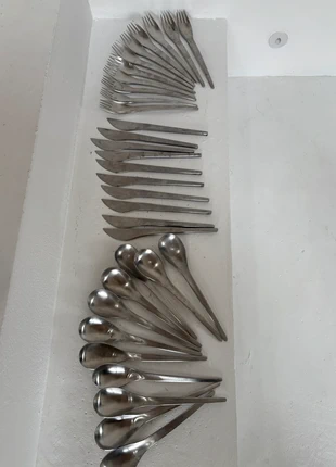 Service complet ancien Space age Guy Degrenne – Design vintage en inox brossé, marque: Guy Degrenne, état: Très bon état, 220,00 €, 231,70 € Protection acheteurs incluse