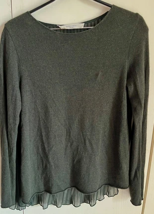Maglia verde Zara autunnale - herbstgrünes Hemd - chemise verte d'automne, merk: Zara, staat: Heel goed, maat: M / 38 / 10, € 12,00, € 13,30 inclusief Kopersbescherming