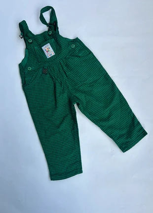 Salopette vintage vichy vert esprit Noël 12M, brand: Vintage Dressing, condizioni: Ottime, taglia: 12-18 mesi / 80 cm, €20.00, €21.70 include la Protezione acquisti Pro