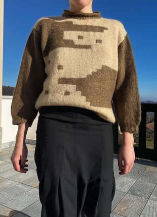 Maglione vintage in lana fatto a mano, brand: Vintage, condizioni: Ottime, taglia: M / IT 42 / EU 38, €28.00, €30.10 include la Protezione acquisti