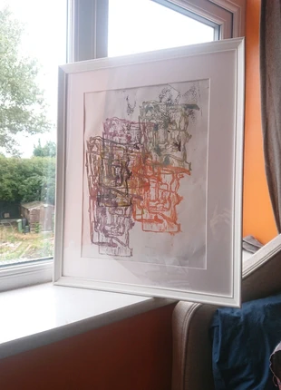 Original Glastonbury Festival Flags Lino Print in Frame, brand: Art, condition: New with tags, £20.00, £21.70 includes Buyer Protection