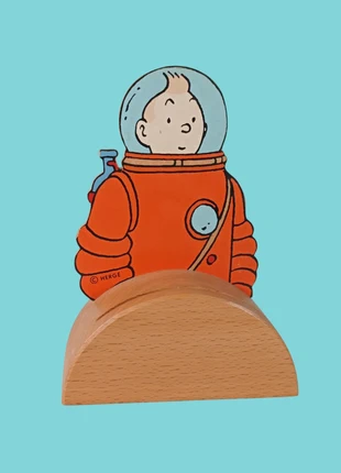 Tirelire Tintin Objectif Lune Hergé en bois Vilac 16 cm environ, marque: Vilac, état: Bon état, taille: Taille unique, 29,99 €, 32,19 € Protection acheteurs (Pro) incluse