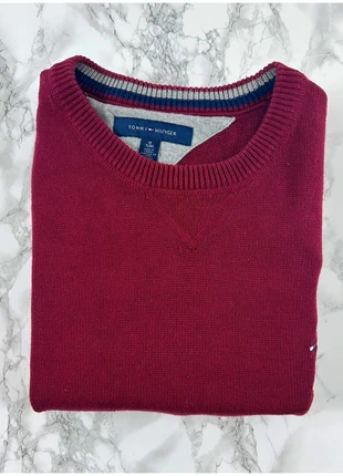 Pull Tommy Hilfiger Rouge / Col rond / Logo brodé / Taille XL Homme, marke: Tommy Hilfiger, zustand: Sehr gut, größe: XL, 23,00 €, 24,85 € inklusive Vinted-Käuferschutz