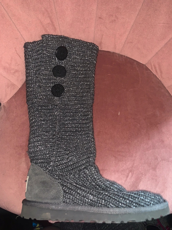 Grey knitted clearance ugg boots