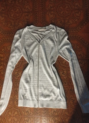 Light Grey Zip-Up Cardigan – Ted Smith, marca: Teddy Smith, estado: Muito bom, tamanho: S / 36 / 8, €12.00, €13.30 inclui Proteção do Comprador