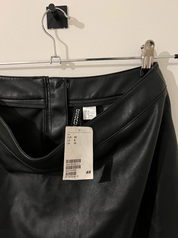 H&M leren skater rok 3