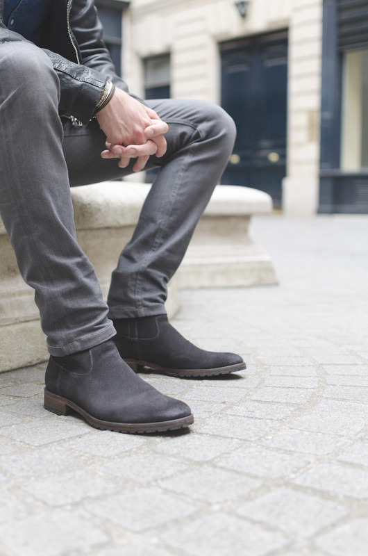 Bottines noires Bonne Gueule x Atelier Voisin