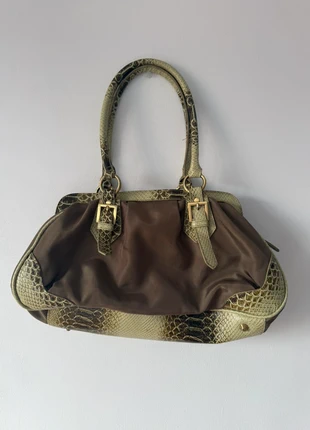 Sac vintage Y2K vert kaki/lime – Style années 2000, marque: Punto Roma, état: Neuf sans étiquette, 28,00 €, 30,10 € Protection acheteurs incluse