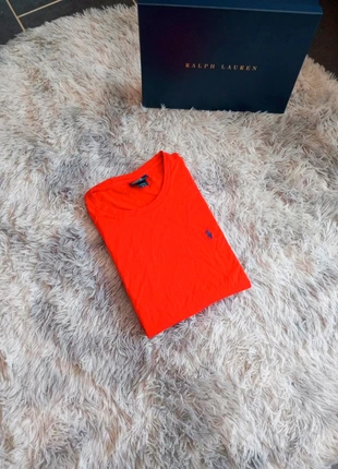 Tee shirt Ralph Lauren rouge logo brodé bleu foncé pour homme taille M en très bon état, brand: Ralph Lauren, condition: Very good, size: M, €25.00, €26.95 includes Buyer Protection Pro