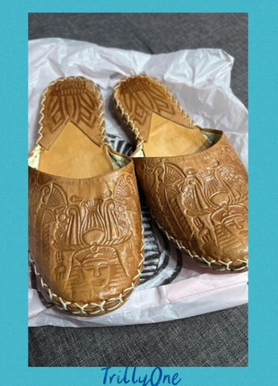 Ciabatte sandali egiziani in pelle realizzati a mano mis 38, état: Très bon état, taille: 38, 10,50 €, 11,73 € Protection acheteurs incluse