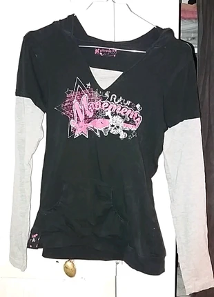 Tee shirt manches longues à capuche , brand: Pimkie, condition: Satisfactory, size: One size, €1.50, €2.28 includes Buyer Protection