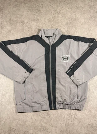 🩶 Veste vintage Russell Athletic grise – Taille L – Style sport US 90s, brand: Russell Athletic, condition: Satisfactory, size: L, €8.90, €10.05 includes Buyer Protection