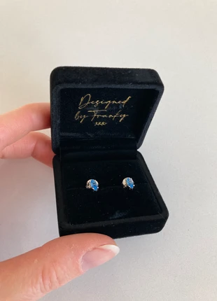De Marquise studs – azuurblauw zirkonia – sterling zilver – nieuw in doosje, marque: Franky Amsterdam, état: Neuf avec étiquette, 54,99 €, 58,44 € Protection acheteurs incluse