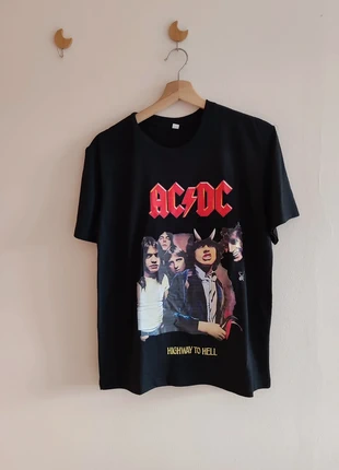 T-shirt noir taille S en coton imprimé AC/DC – Neuf, brand: sansnom., condizioni: Nuovo senza cartellino, taglia: S, €15.00, €16.45 include la Protezione acquisti Pro