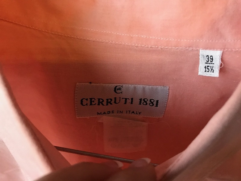Chemise rose pastel Cerruti 1881 taille  L coton très chic 2