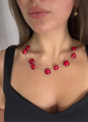 Joli collier rouge, brand: Inconnu, condition: New without tags, €8.00, €9.10 includes Buyer Protection