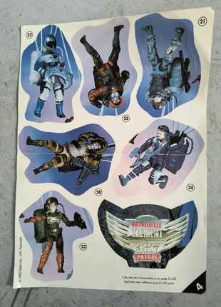 Vintage G.I. Joe Sky Patrol Sticker Sheet – 1990 Hasbro, condizioni: Buone, taglia: Taglia unica, €10.00, €11.20 include la Protezione acquisti
