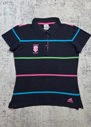 💗 Polo Adidas x Stade Français Paris Rugby Vintage 2009 Femme L Made in Portugal, brand: adidas, condition: Very good, size: L / 40 / 12, €34.95, €37.40 includes Buyer Protection Pro