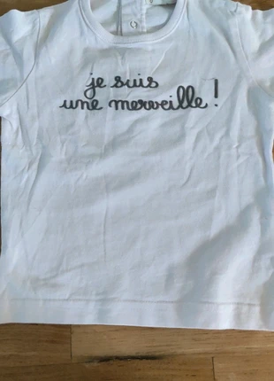 Tee shirt fille , marca: Grain de Blé, estado: Muito bom, tamanho: 12-18 meses / 80 cm, €4.00, €4.90 inclui Proteção do Comprador